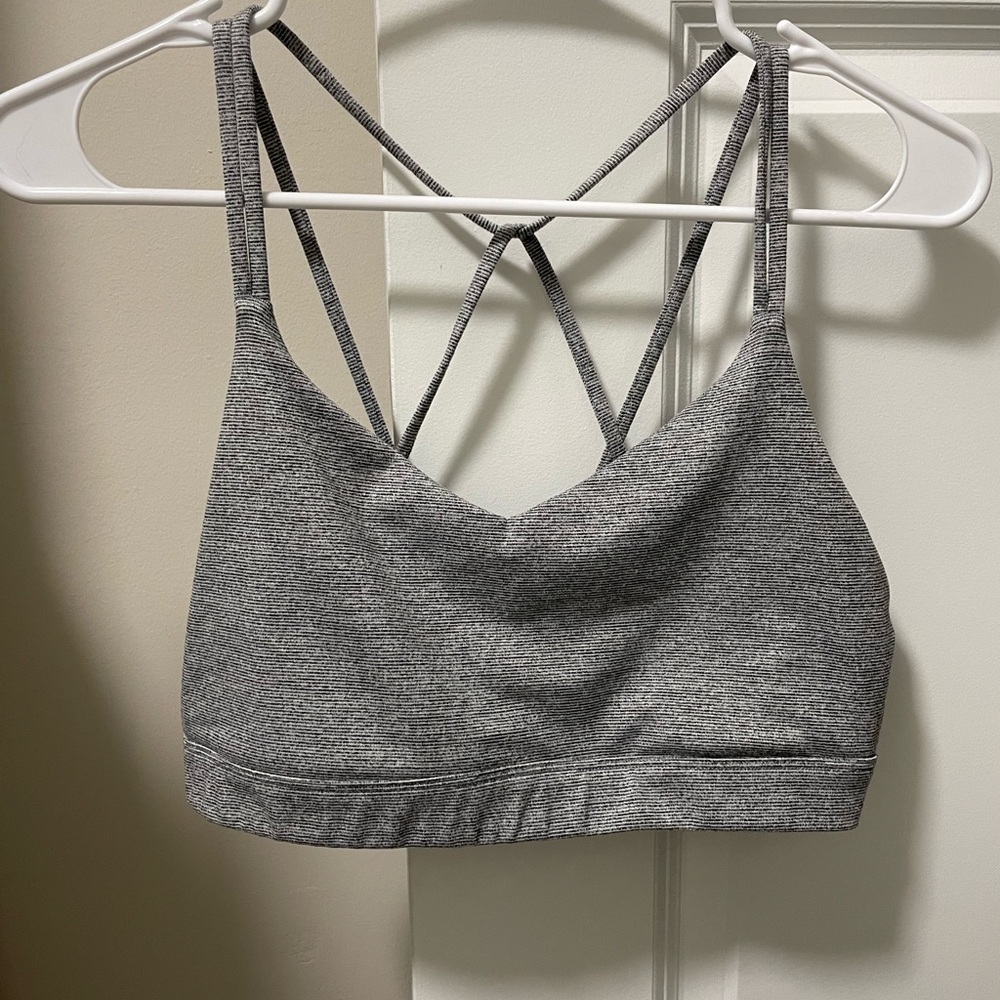 Old Navy Active Gray Strappy Sports Bra